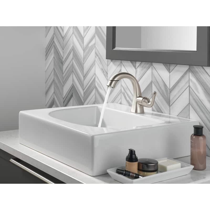 Delta 15840LF-PD Arvo 1.2 GPM Single Hole Bathroom Faucet with Pull