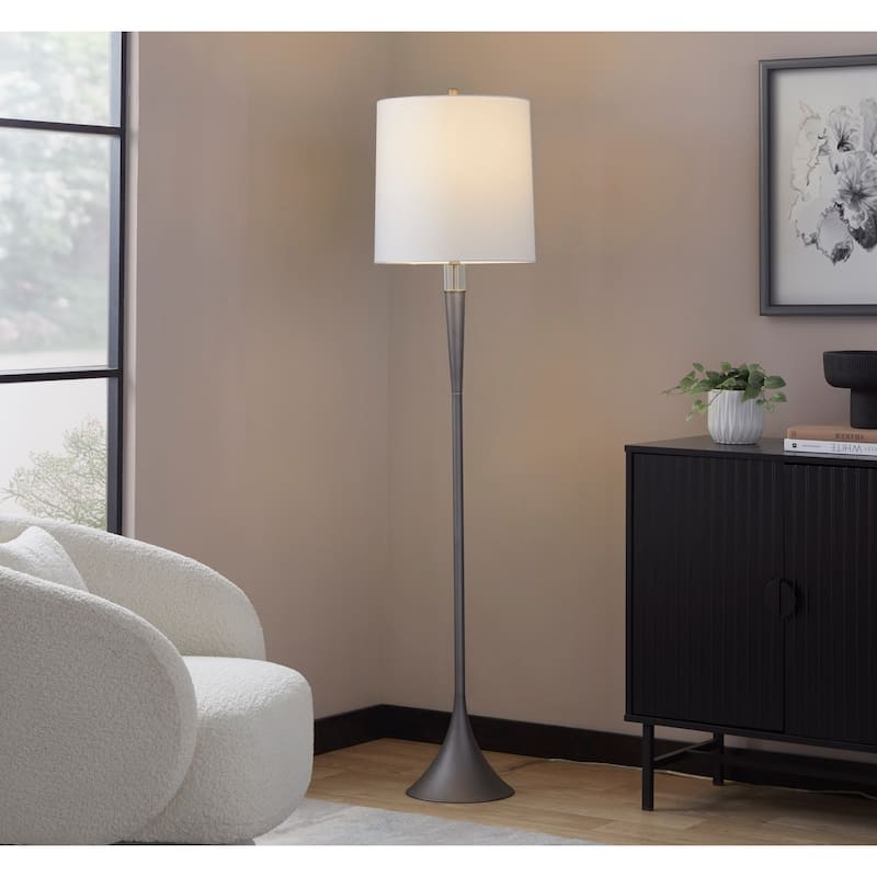 Porch & Den Corday 65” Metal Floor Lamp (Set of 2)