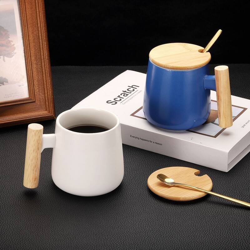 Ceramic Coffee Mug Set 12.85 Oz Handmade Ceramic Mugs Gift Box