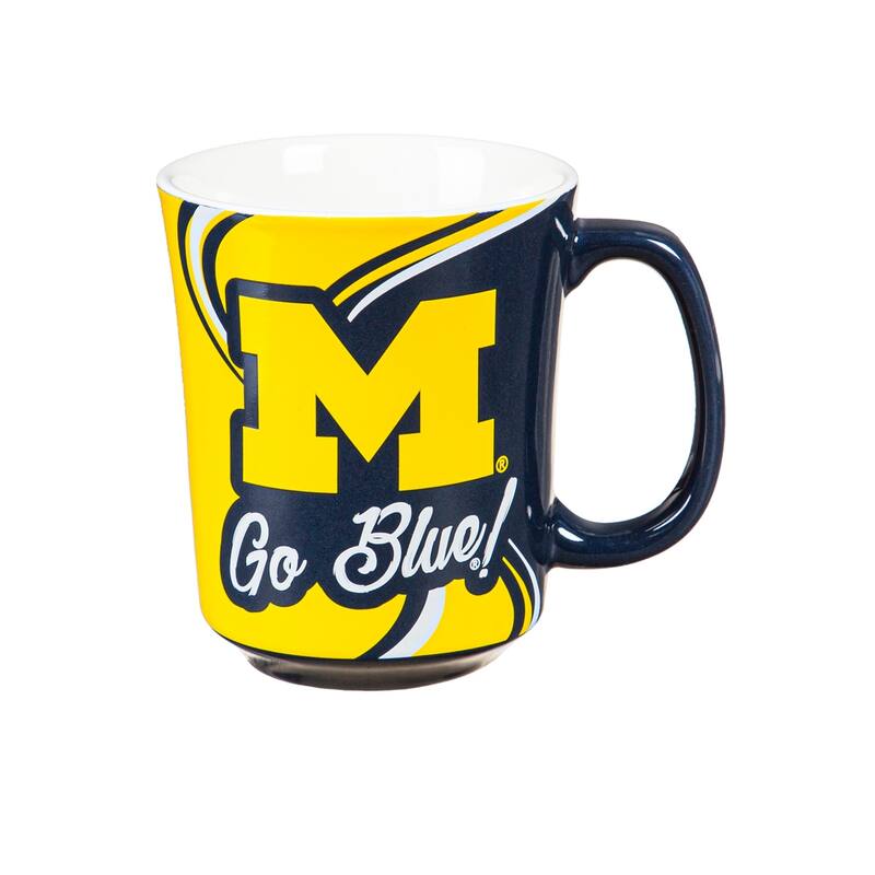 University of Michigan, 14 oz Ceramic Coffee Mug w/ Gift Box