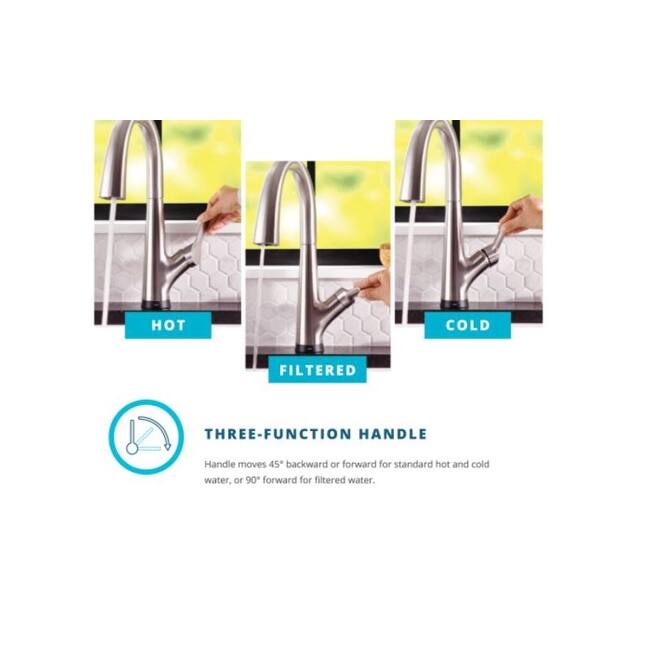 Elkay LKAV7051F Single Hole 2-in-1 Kitchen Faucet with Filtered