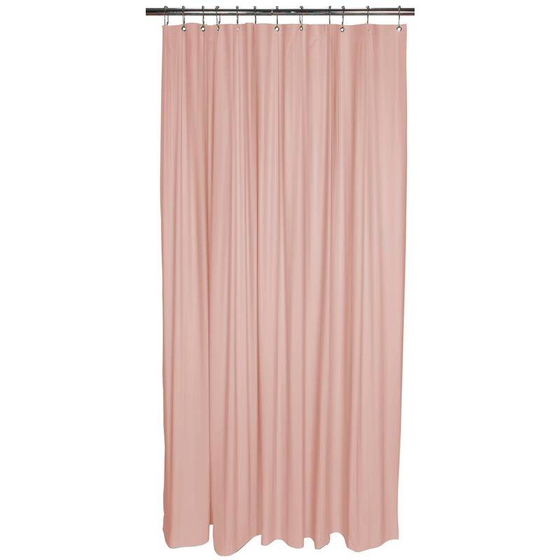 Bath Bliss Heavy Grommet Pink Shower Liner