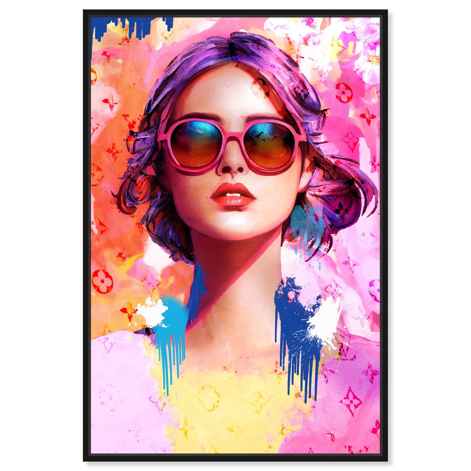 Laura Canvas Retro Glam Art Prints by Art Remedy