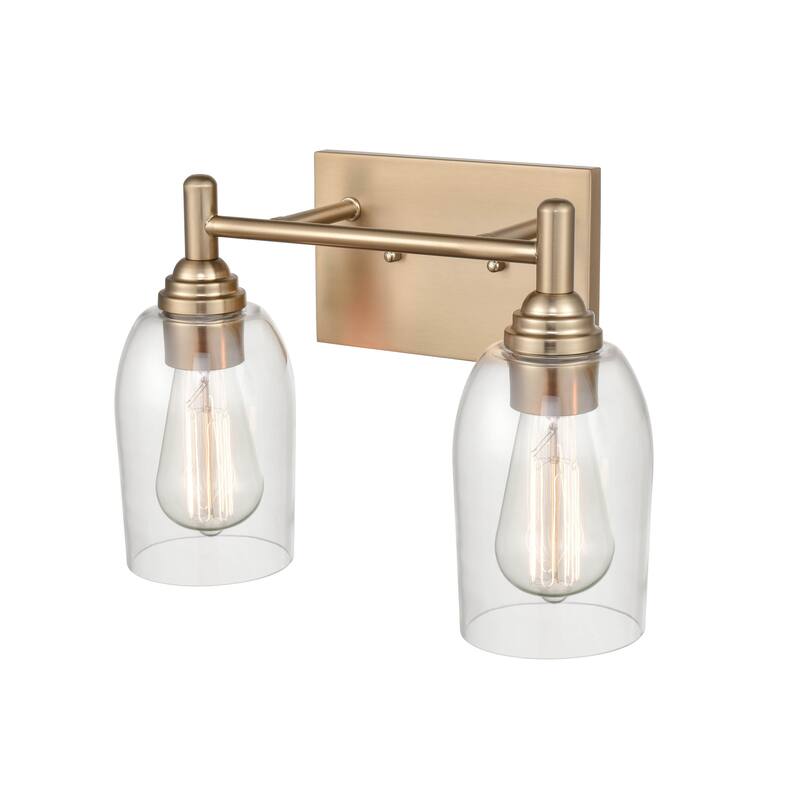 Millennium Lighting Arlett 2 Light Vanity Fixture in Modern Gold or Brushed Nickel