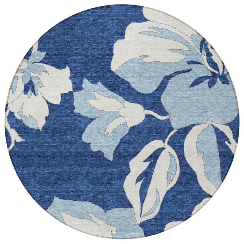 HomeRoots Floral Transitional Rectangle Outdoor Rug