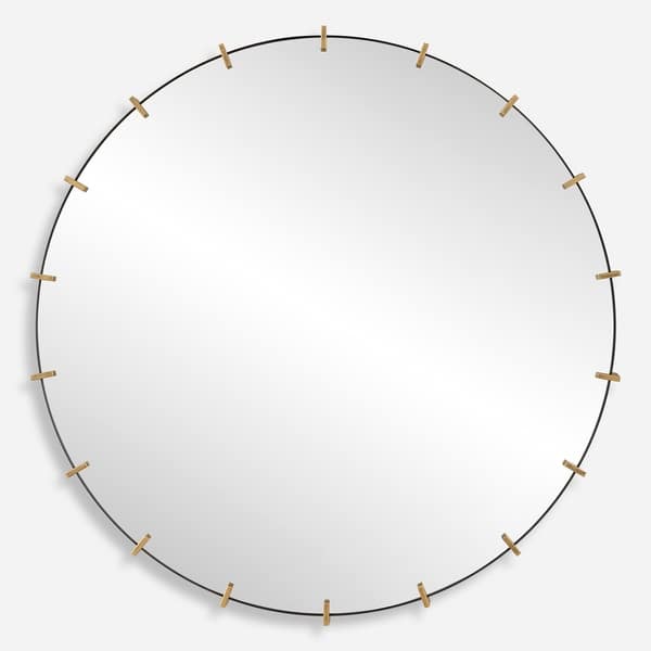 slide 2 of 6, Uttermost Pali Industrial Round Mirror - 43.11'' H X 43.11'' W X 2.56'' D