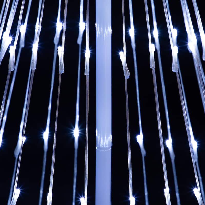 LED Lighted Show Cone Outdoor Christmas Tree - 4' - Pure White