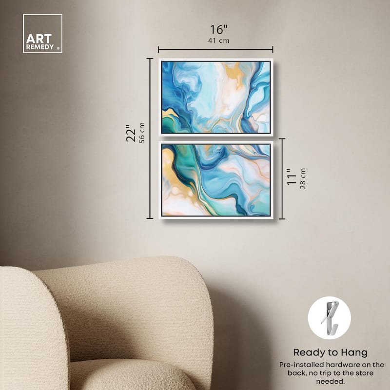 Visions Pastel II Canvas Set of 2 by Art Remedy