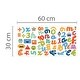 preview thumbnail 4 of 3, Walplus Kids Educational Alphabets Shapes Wall Sticker Nursery Decor