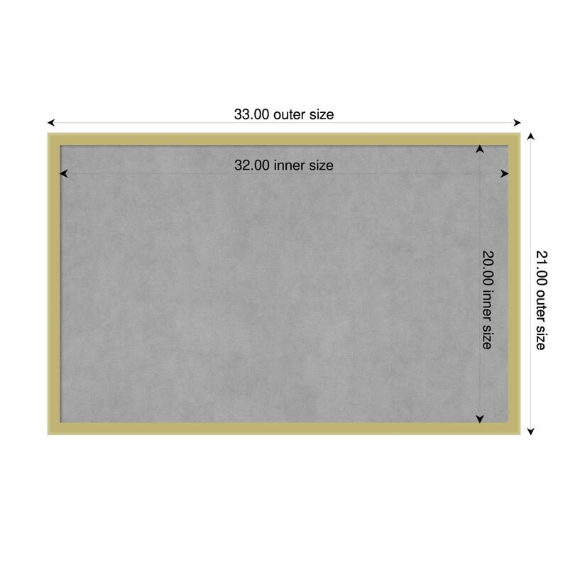 Amanti Art Incline Black Framed - 33 x 21 in - Incline Light Gold