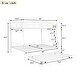 preview thumbnail 3 of 7, Industrial Modern Full XL Over Queen Metal Bunk Bed with Trundle, Save Space or Split Into 2 Beds, Crafted For Safety, White