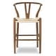 preview thumbnail 11 of 38, Poly & Bark Weave 23.5" Seat Height Counter Stool - Solid Wood with Woven Seat Walnut