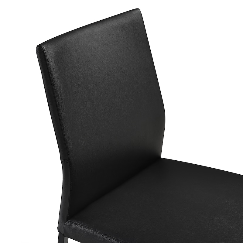 Giana Kash 5 Piece Extendable Dining Set with Faux Leather Chairs
