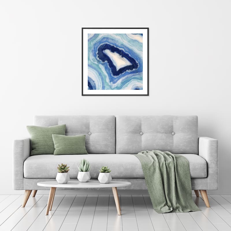 Ocean Geode I Framed Print Wall Art by Norman Wyatt Jr.