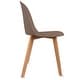 preview thumbnail 96 of 136, Modern Plastic and Wood Dining Chairs (Set of 2)