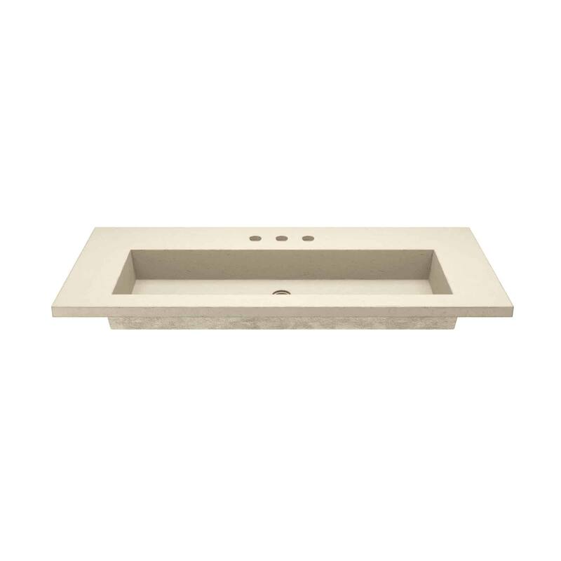 Capistrano 48.5-inch Concrete Vanity Top with Integral Trough Sink