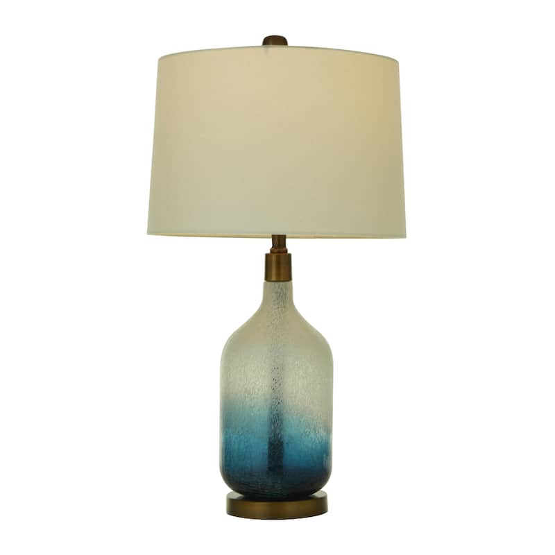 Glass Ombre Room Table Lamp - Set of 2 Blue - Roche River Decor - Blue