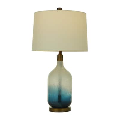 Glass Ombre Room Table Lamp - Set of 2 Blue - Roche River Decor
