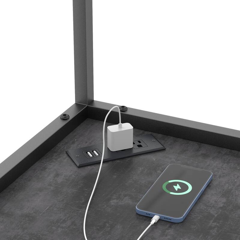 VECELO Tall Bookshelf 63.2"Large Bookcases Organizer with LED Lights Free-Standing Library Bookshelf with 5-Tier Storage Shelves