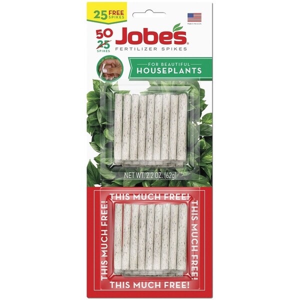Jobes 05001T Houseplant Plant Food Spikes, 1345, 50 PK