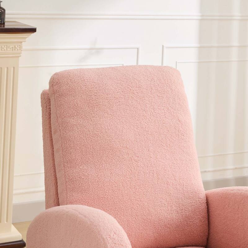 27.2"W Rocking Chair with High Back and Side Pocket