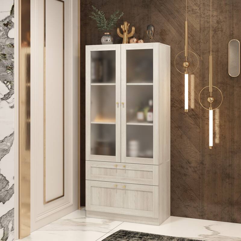 Elegant White Modular Bookcase: Stylish and Flexible Storage Solution for Your Home