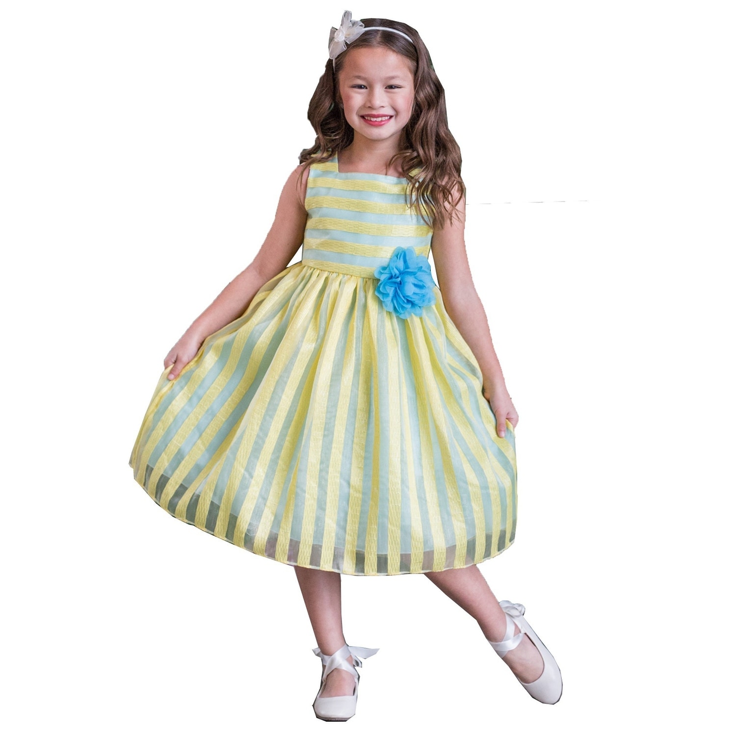 girls yellow easter dress