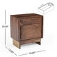 preview thumbnail 14 of 12, Christopher Knight Home - Bennett Walnut-Finished Solid Wood Nightstand with Drawer
