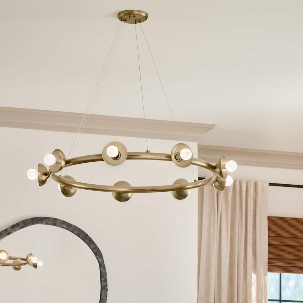 Palta 9-Light Wagon Wheel Chandelier