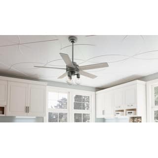 Hunter 52" Hardwick Ceiling Fan with LED Light and Handheld Remote - Modern Industrial, Farmhouse