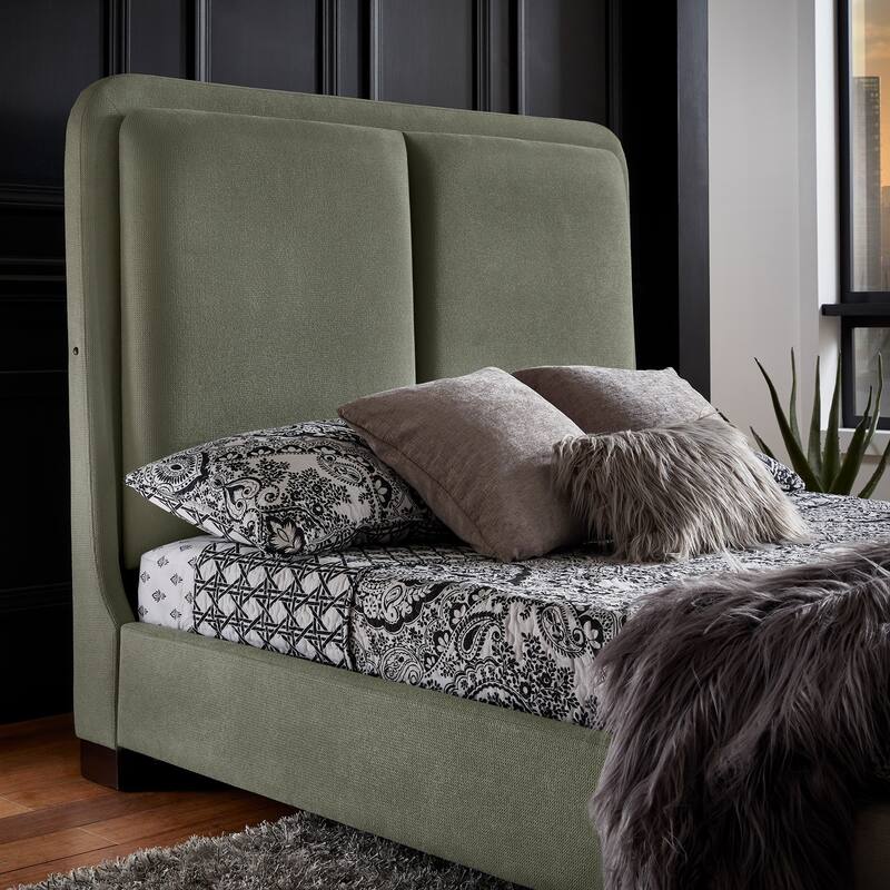 Noe Fabric Upholstered LED Platform Bed by iNSPIRE Q Modern