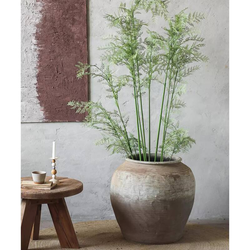 RusticReach Round Earthenware Pot