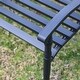 preview thumbnail 3 of 3, DAVEE Outdoor Leisure Metal Bench - Black - 32*50*24 incehs