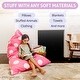 preview thumbnail 3 of 6, Tadpoles Beanbag Cover - Pink Polka Dots