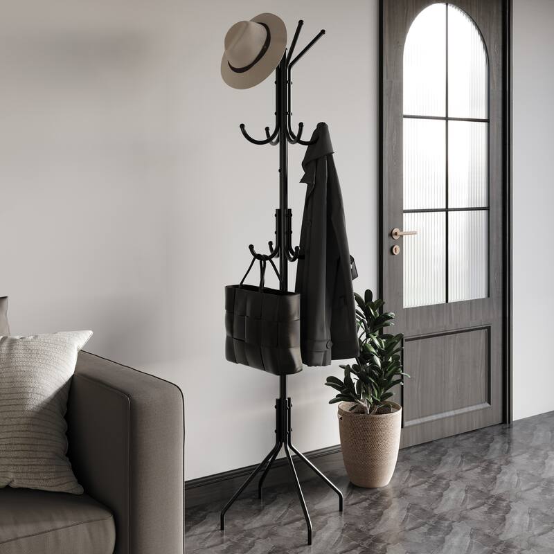 CraftPorch Contemporary Freestanding Metal Coat Rack - N/A