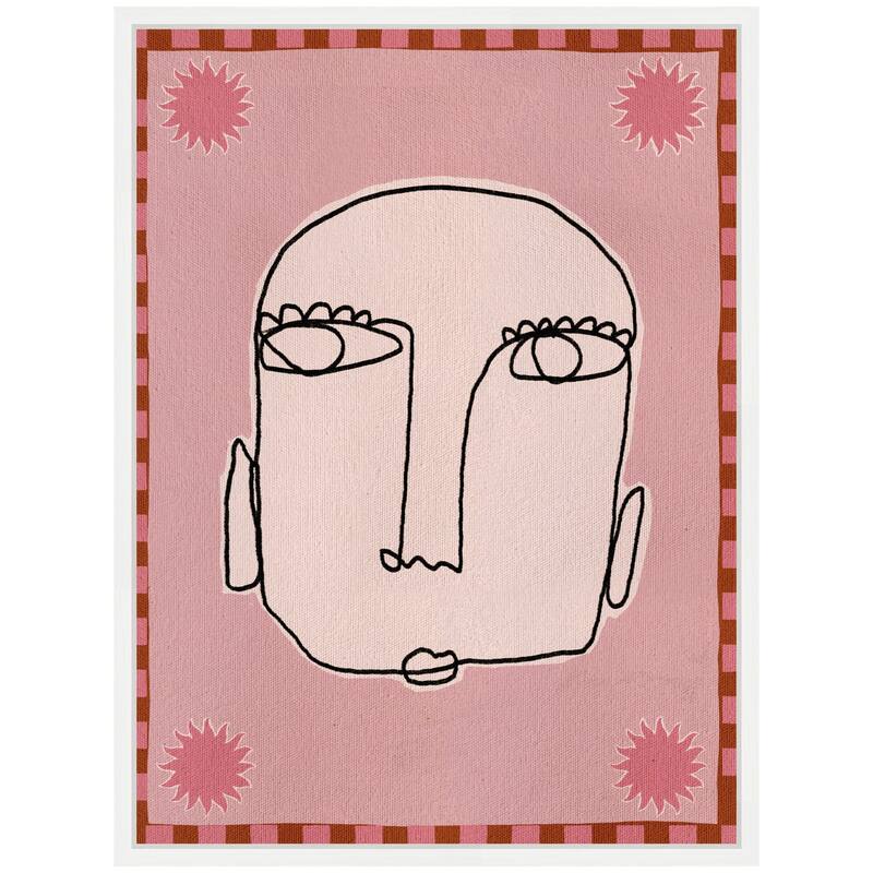 Kate and Laurel Sylvie Under The Sun 1 Framed Canvas by Shatha Al Dafai