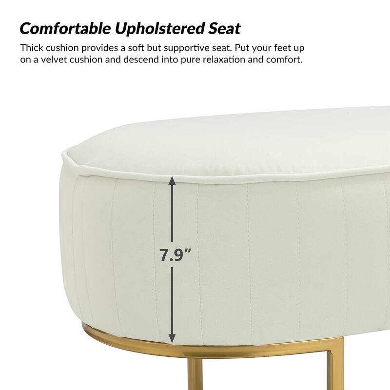 Justo 48" Wide Bench with Metal Base