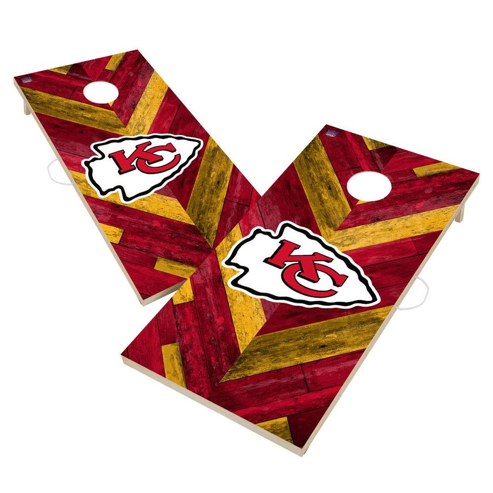 Kansas City Chiefs Regulation 2x4 Cornhole Boards - V7