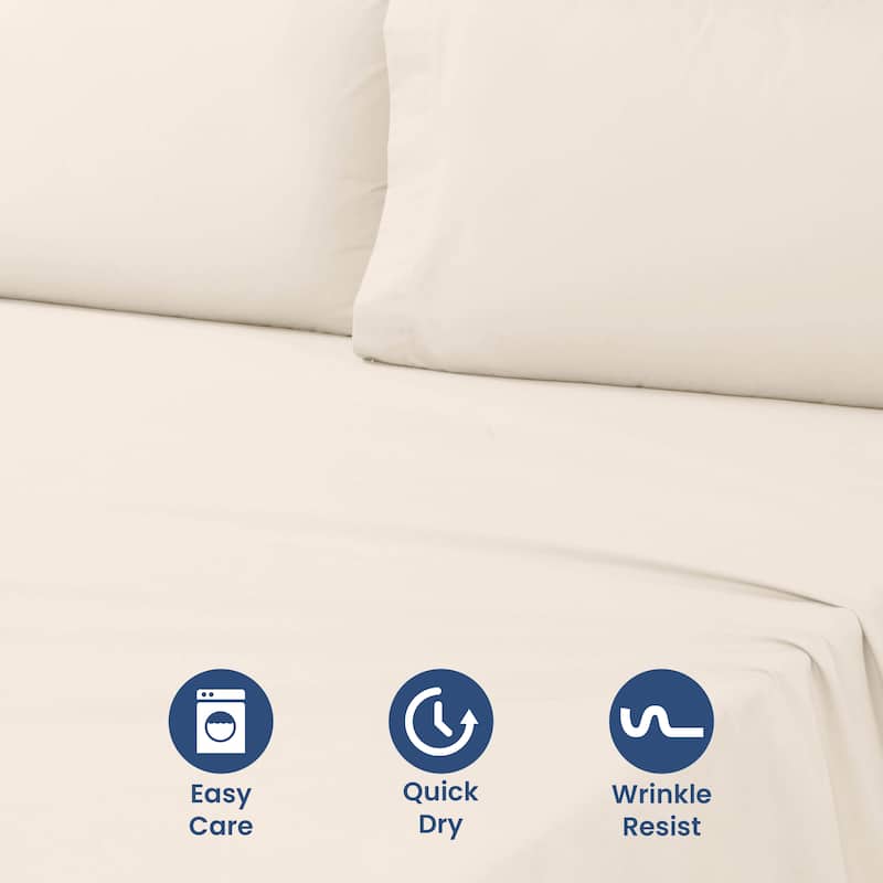 Martex Easy Care - Soft Breathable Wrinkle Resistant Pillowcase Pair