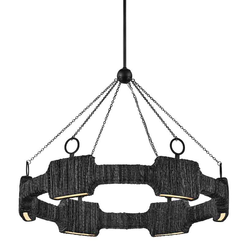 Hinkley Lighting 34106 Raffi 30" Wide Ring Chandelier - Carbon Black