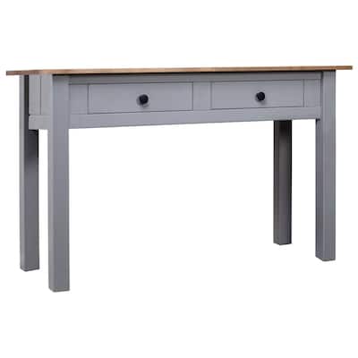 vidaXL Console Table Entryway Table Side Table Solid Pine Wood Panama Range - 43.3" x 15.7" x 28.3"
