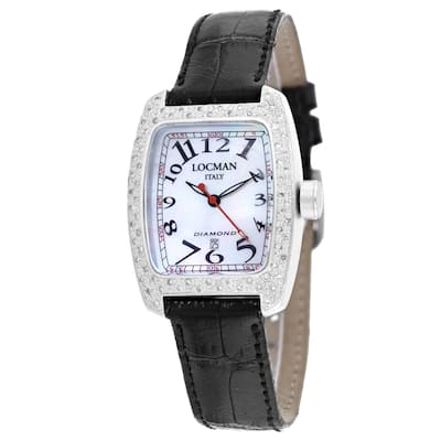 Locman Women's Diamond Classic White Dial Watch - 485MOPBK2D/RD - 6 (36)