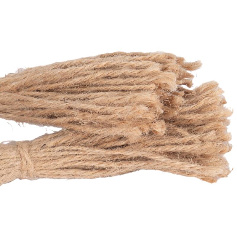 Decorative Acacia Wood Beaded Garland with Marble Heart Accents