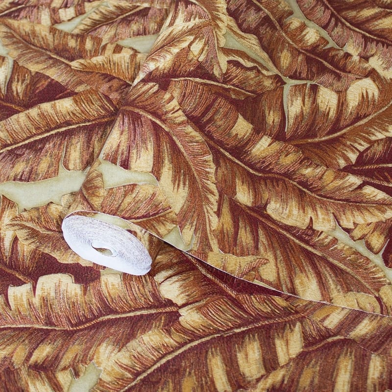 Botanical Exotic Plants Luxury Leaf Pattern Tropical Wallpaper