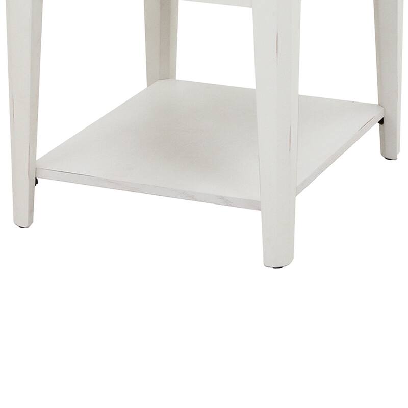 Chromcraft Peter Revington End Table in Gray, White Finish
