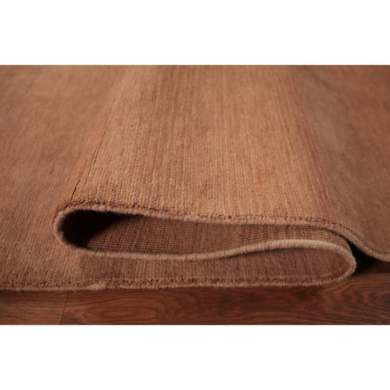 Modern Gabbeh Oriental Area Rug Hand-Knotted Living Room Wool Carpet - 6'9" x 9'9"