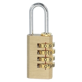 Combination Lock Stand Brass Combination Lock Resettable Combination Padlock Security Code ...
