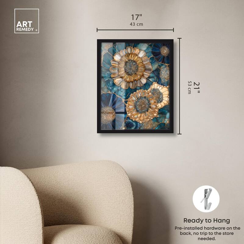 Opulent Geode I Shadowbox by Art Remedy