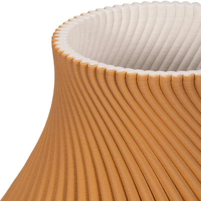 Sagebrook Home Seymour 3D Printed Vase, Apple Cinnamon, Novelty