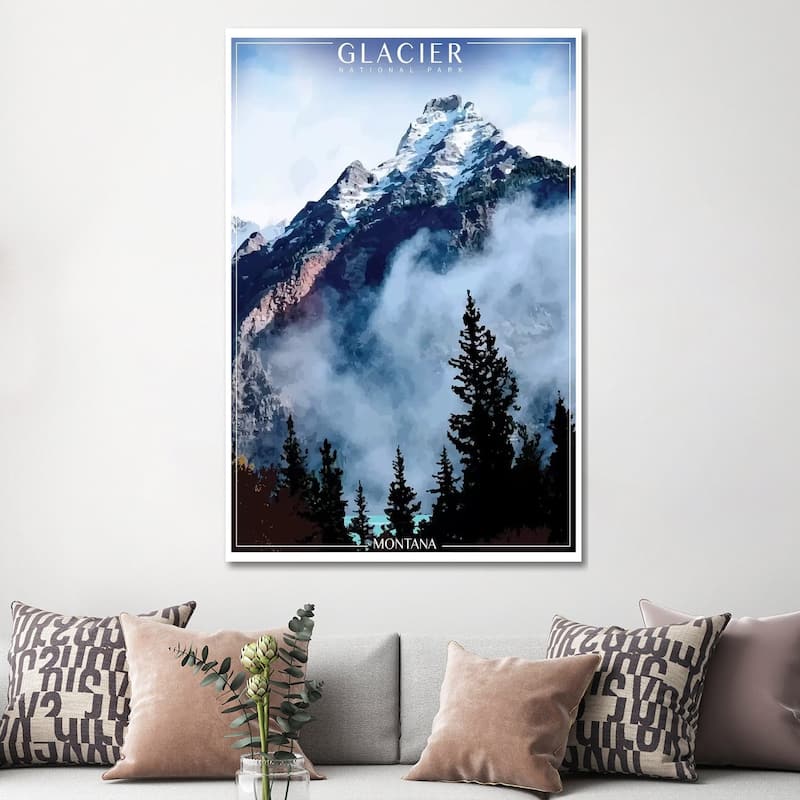iCanvas "Glacier National Park" by Old Red Truck Canvas Print